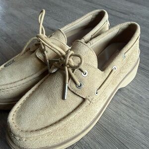 Free people x Sperry Platform Bayside Boat Shoes Free People Suede Nautical